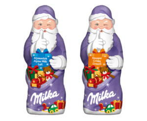 Milka Weihnachtsmann Alpenmilch, Knusper, Daim oder Schneemann