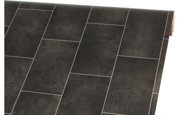 Vinylboden Fliese schwarz von POCO Einrichtungsmarkt ansehen!