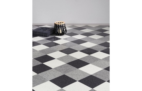 Vinyl-Bodenbelag Fliese hell von POCO Einrichtungsmarkt ansehen!