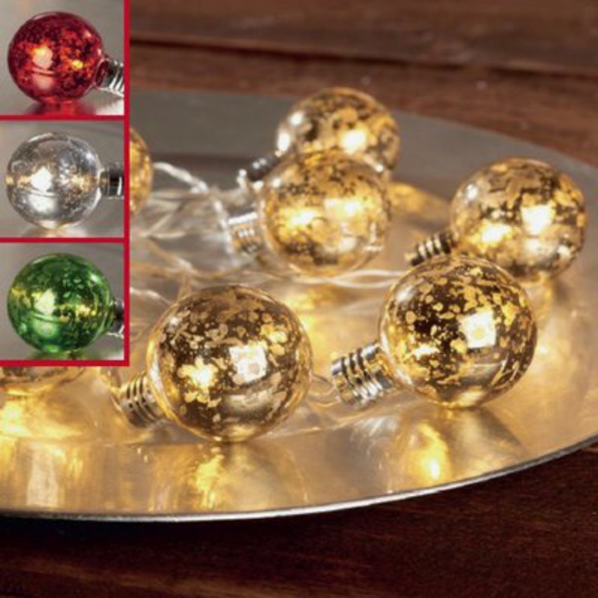 Lichterkette 6 LED Ball, silber von toom ansehen!