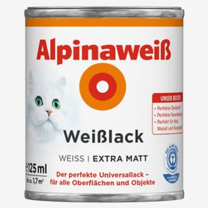 Alpina - Weißlack extramatt 125 ml