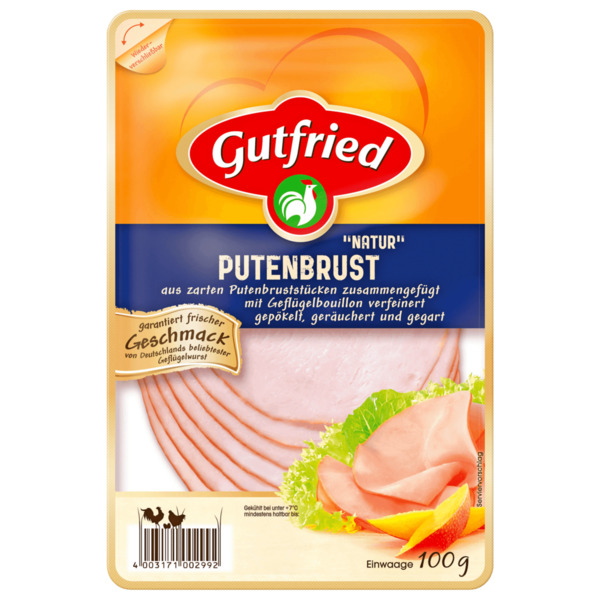 Gutfried Putenbrust Natur 100g Von REWE Ansehen