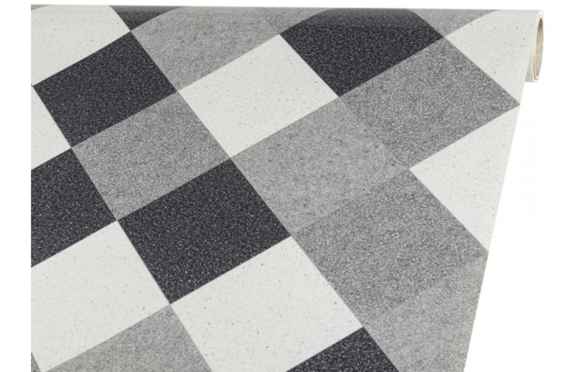 Vinyl-Bodenbelag Fliese hell von POCO Einrichtungsmarkt ansehen!