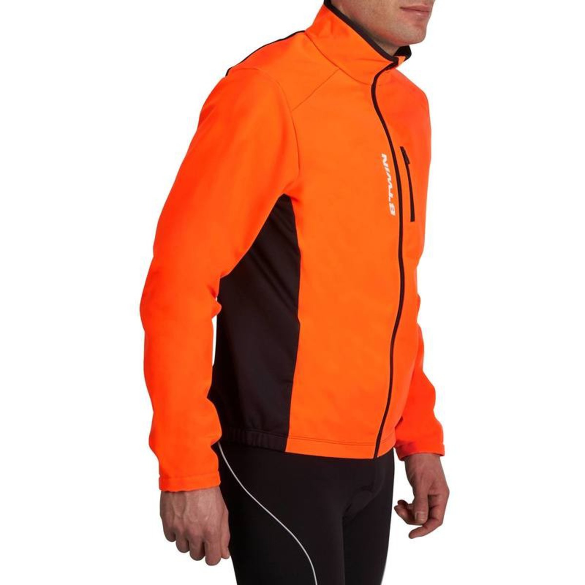 B´TWIN Fahrradjacke 300 Softshell Herren neonorange