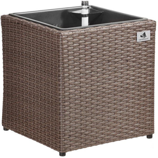 Gartenfreude Pflanzkübel Polyrattan 36 cm x 36 cm Mocca von OBI ansehen!