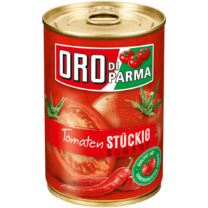 Oro di Parma Stückige Tomaten scharf 400g