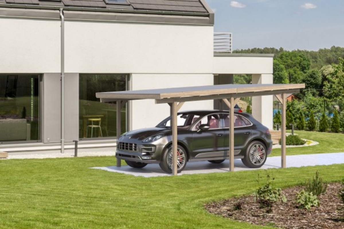 Stelmet Einzelcarport Kdi KLiefer grün von Globus Baumarkt für 349
