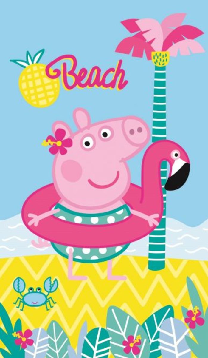 Peppa Wutz - Badetuch - ca. 70 x 120 cm von Rofu für 9,99 ...