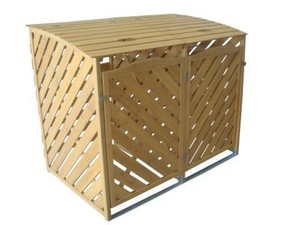 TrendLine Mülltonnenbox aus Holz
, 
für 2 x 240 Liter