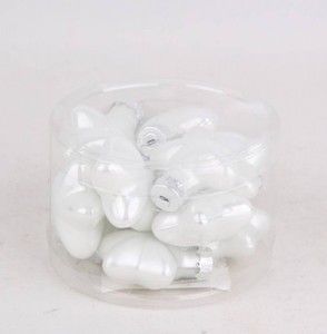 TrendLine Mini-Glas-Sterne glanz/matt
, 
40 mm, winterweiß