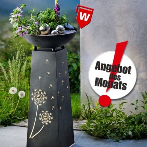 Pflanzsäule &quot;Pusteblume&quot; mit Beleuchtung von Weltbild ansehen!