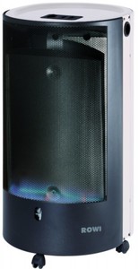 Rowi Gasheizofen Blue Flame Pure
, 
Premium++ Inox, 4200 W, mit Thermostat, silber