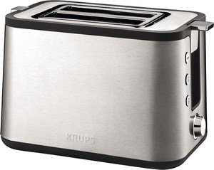 Krups KH 442 Control Line Kompakt-Toaster edelstahl/schwarz