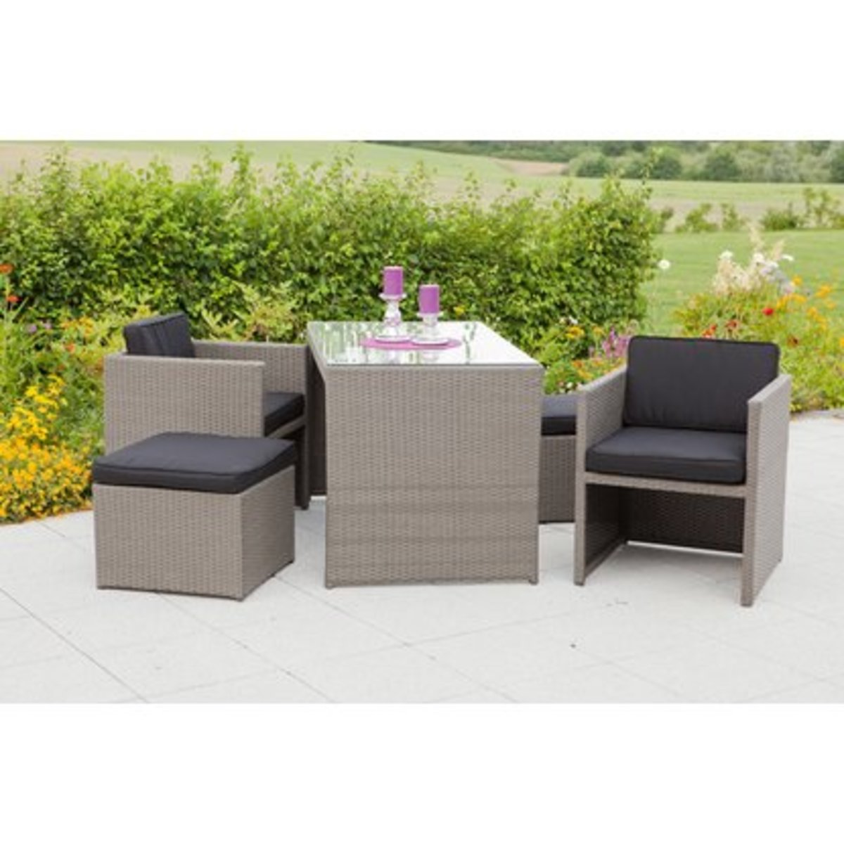Balkonmöbel LoungeSet Merano Grau 11teilig von OBI für 599,99 € ansehen!