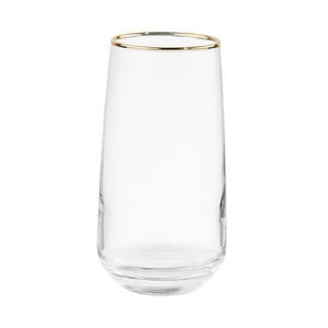 Longdrinkglas mit Goldrand 480 ml