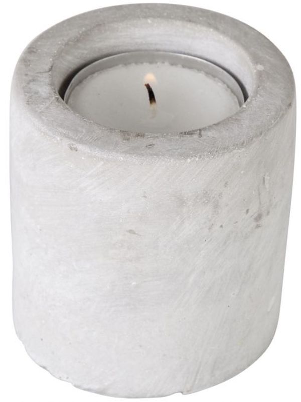 Kerzenhalter - aus Zement - 8 x 6 cm von Rofu ansehen!