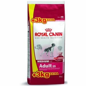Royal Canin Size Health Nutrition Medium adult 15kg + 3kg gratis