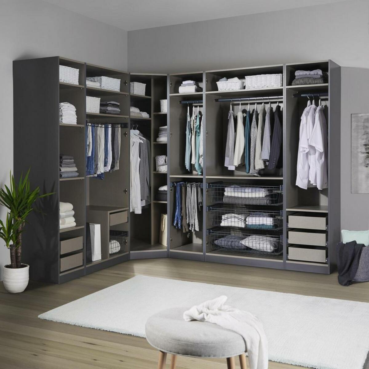 Wäschekorb aus Metall In Athrazit von Mömax für 49,00 € ansehen!