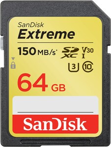 Sandisk SDXC Extreme (64GB) Speicherkarte