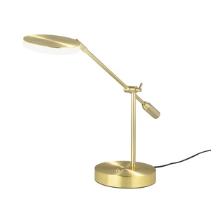 casaNOVA Schreibtischlampe BARI 54 cm Metall Messingfarbig