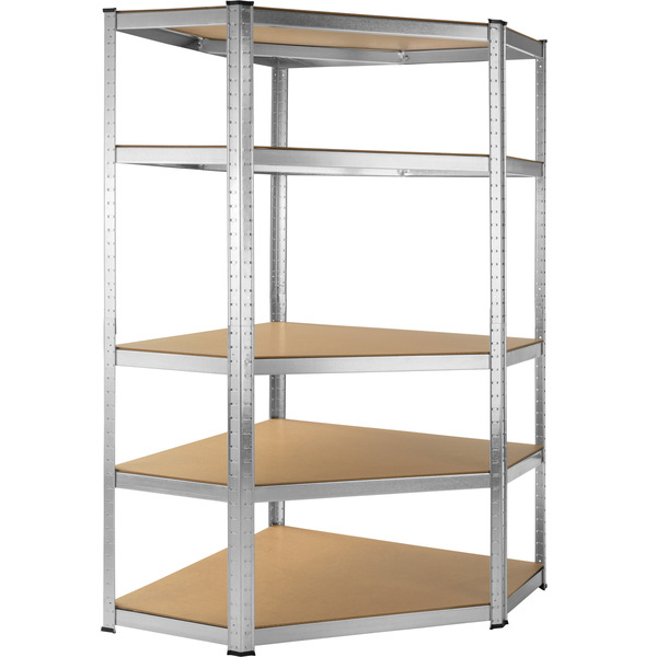 Schwerlastregal Eckregal mit 5 Böden von tectake für 43,79 € ansehen!