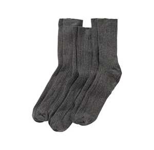 Unisex-Komfort-Socken mit Ripp-Struktur, 3er Pack