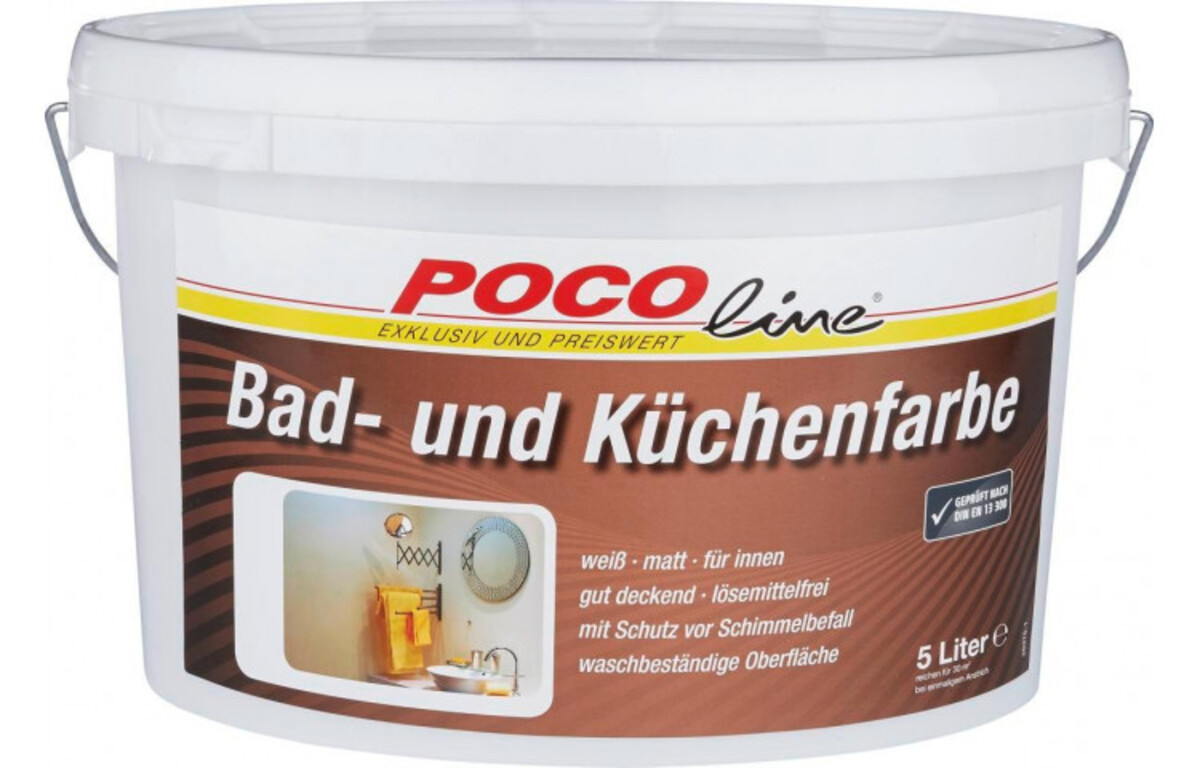 Bad- und Küchenfarbe weiß 5 Liter von POCO Einrichtungsmarkt ansehen!