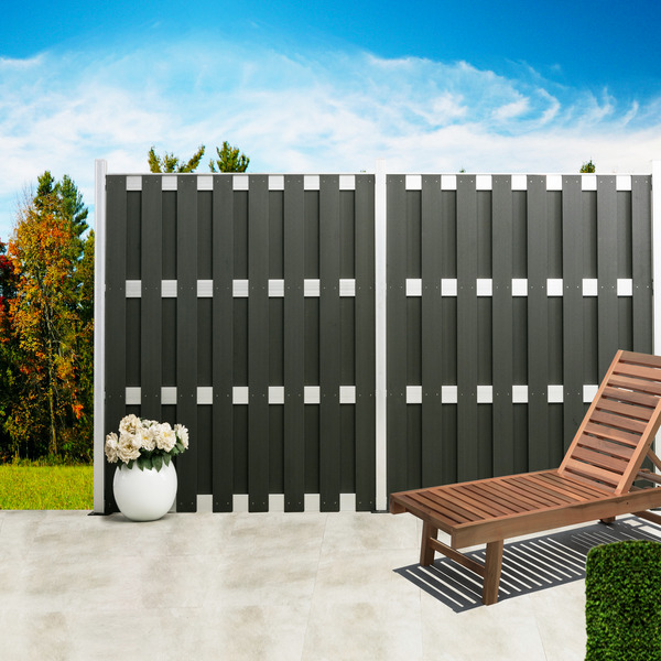 Pfosten für WPCZaun 'Alu' 7 x 7 x 240 cm silbern von toom ansehen!