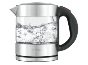 SAGE SKE395CLR4EEU1 The Compact Kettle Pure Wasserkocher in Silber/Transparent