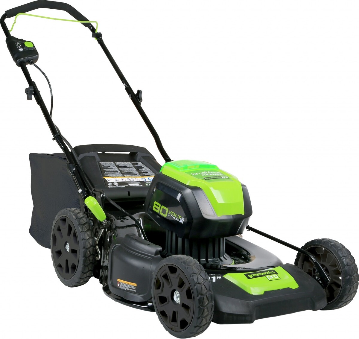 Greenworks Akku-Rasenmäher 80 V mit Radantrieb ´´51 cm Schnittbreite ...