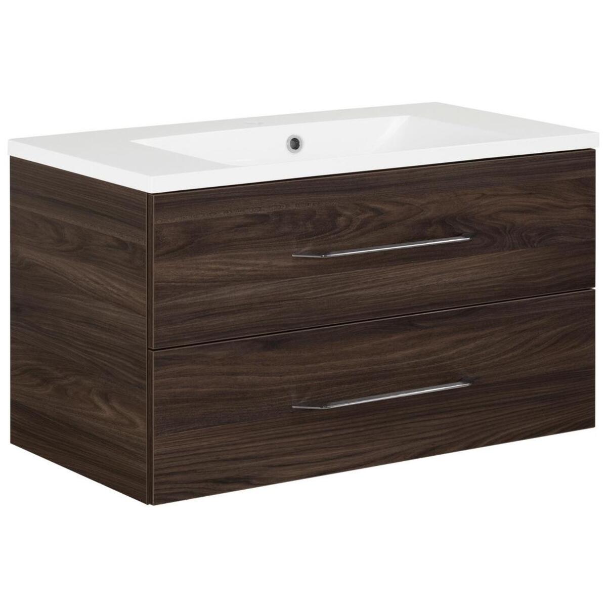 Waschtischkombination in Ulme inkl. Becken 'B.Clever' von Mömax ansehen!