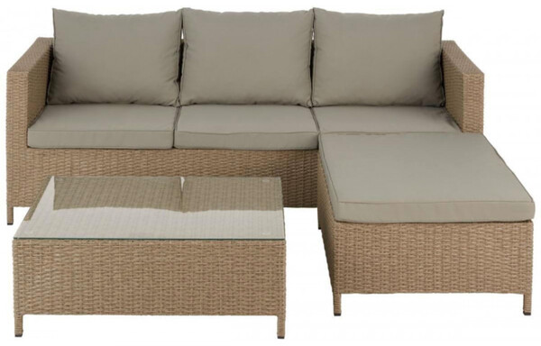 Lounge-Sofa-Set Polyrattan von POCO Einrichtungsmarkt für 299,99 € ansehen!