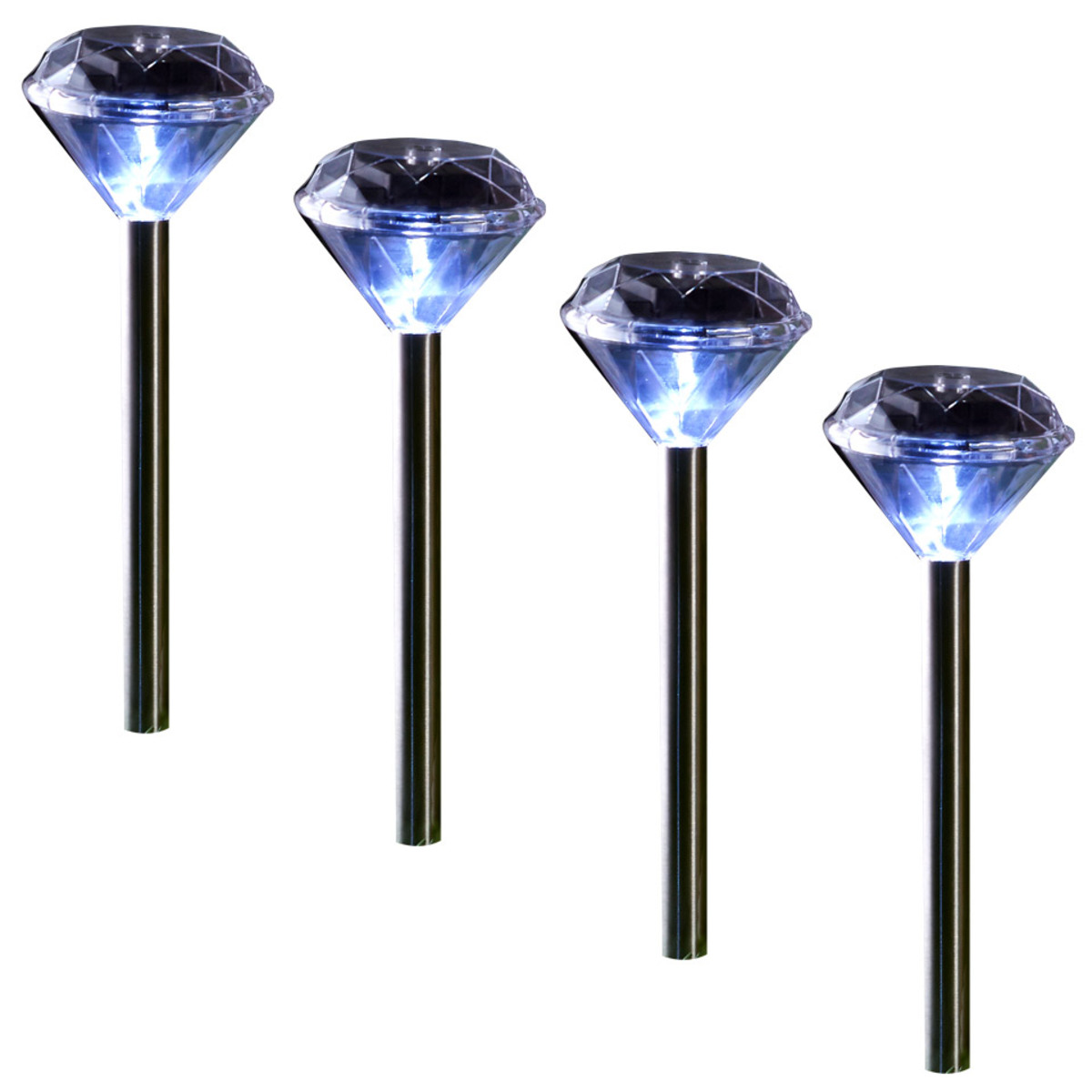 Solarleuchte Diamant (4erSet) von Dänisches Bettenlager für 4,50
