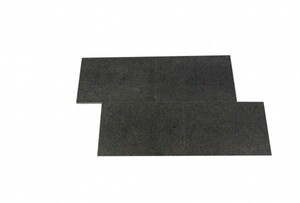 TrendLine Bodenplatte Carbon Black 60x60x2 cm, allseits gesägt