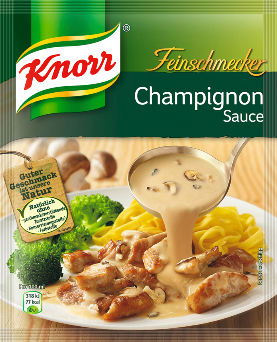 Knorr Feinschmecker Champignon Sauce 37 g von Edeka24 für 0,87 € ansehen!