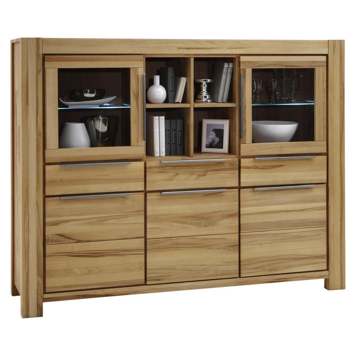 kernbuche highboard massiv