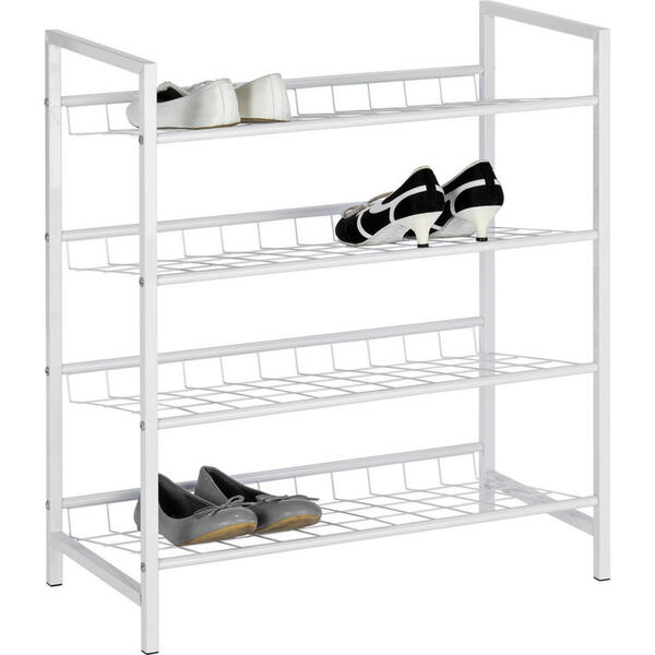 Boxxx Schuhregal weiß , Jana , Metall , 63x70x30 cm , lackiert