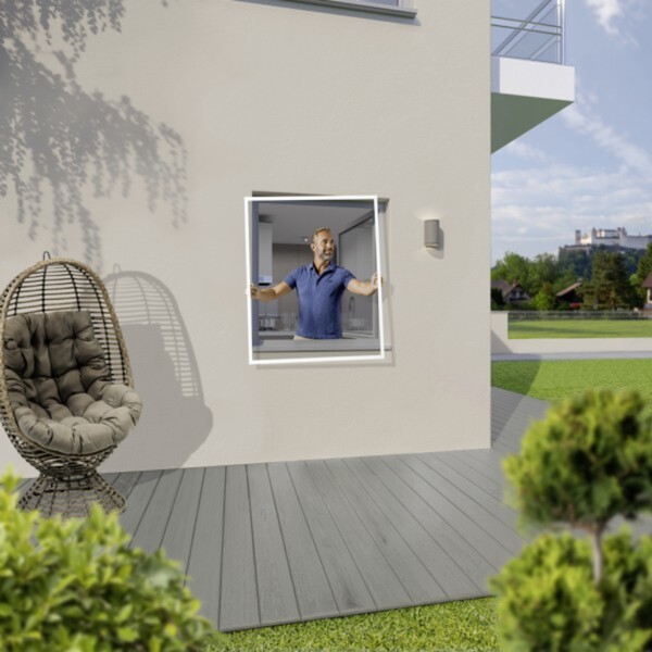 TrendLine Insektenschutz Fenster 120 x 150 cm, weiß von