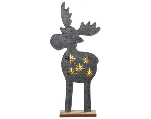 Elch beleuchtet grau von POCO Einrichtungsmarkt für 0,00 € ansehen!
