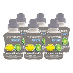 Sodastream Sirup Zitrone-Limette ohne Zucker 0,5 Liter, 6er Pack
