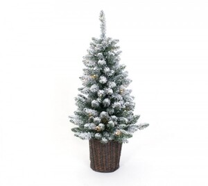 Evergreen Weihnachtsbaum Kiefer Frost 90 cm, beleuchtet