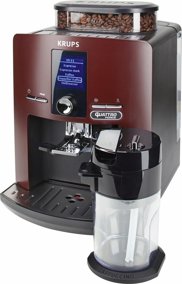 Krups Kaffeevollautomat EA829G Latt'Espress Quattro Force, integrierter