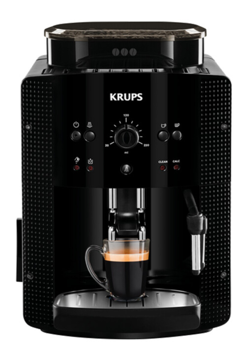 KRUPS Kaffeevollautomat EA 81R8 Arabica Schwarz (Metall-Brühgruppe ...