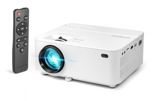 TECHNAXX TX-113 weiß Mini Beamer (Full HD, 1080p, 1.800 Lumen, LED-Lampe, Lautsprecher, Multimediaplayer, HDMI)