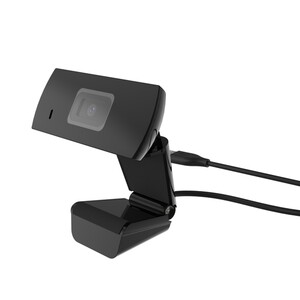 XLayer 218162 schwarz Webcam (USB, Full-HD 1080P, mit Mikrofon, kompatibel mit Windows und macOS)