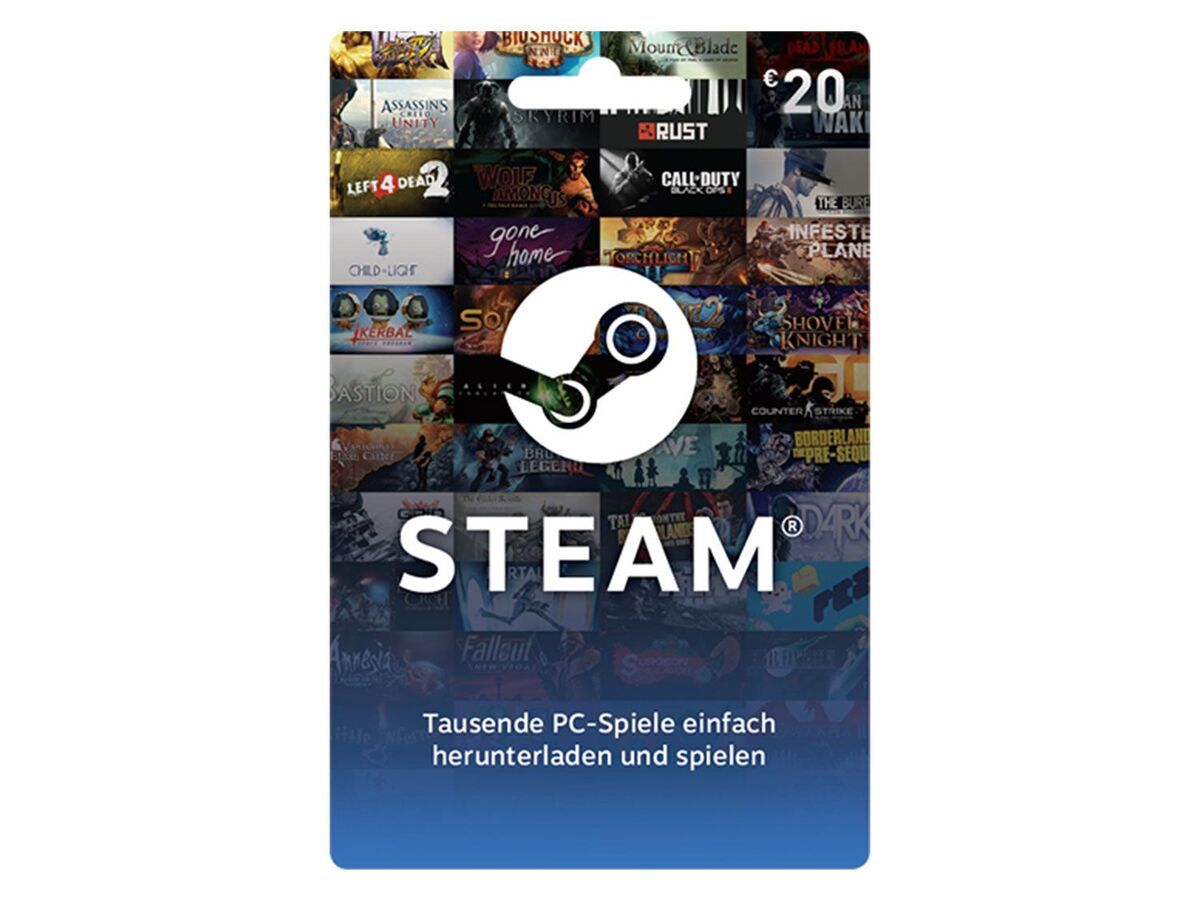 Steam Wallet Card über 20€ von Lidl für 20,00 € ansehen!
