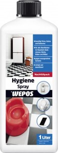 Wepos Hygienespray & Desinfektionsspray
, 
1 l Nachfüllflasche, Flächendesinfektion