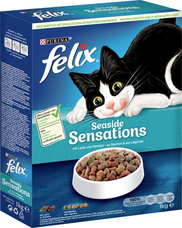 Felix Seaside Sensations Katzenfutter trocken 1 kg von Edeka24 für 2,79 ... - 6402691 Felix SeasiDe Sensations Katzenfutter Trocken 1 Kg Xxl