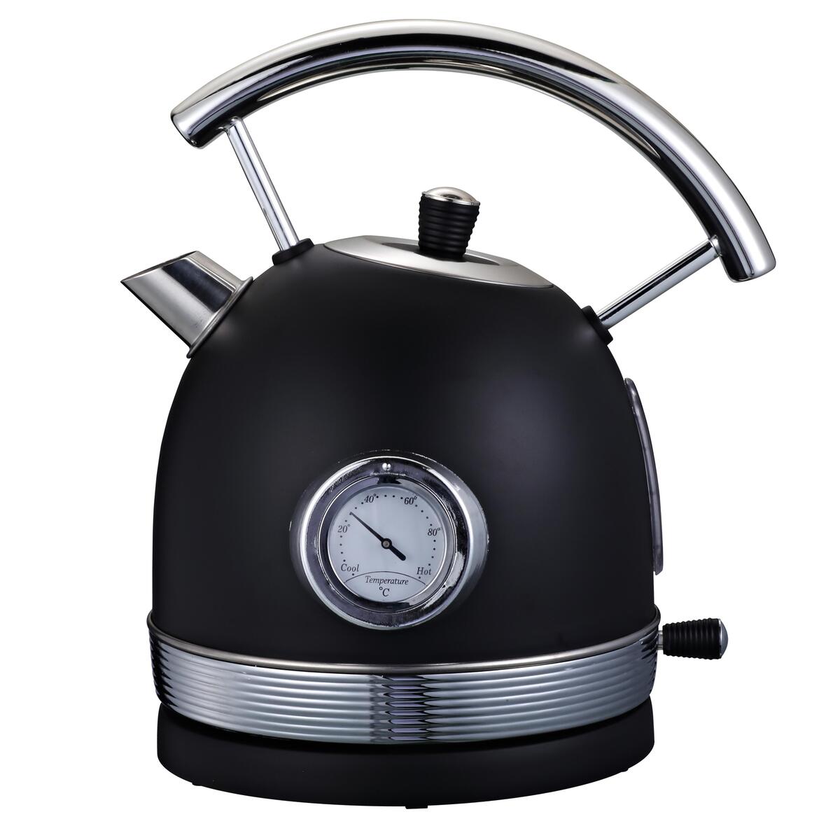 Wasserkocher Retro aus Edelstahl in Schwarz von Mömax für 39,95 € ansehen!