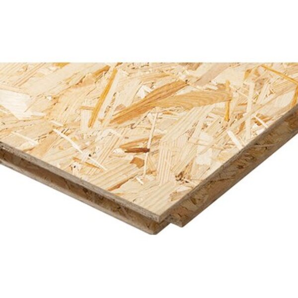 OSB-3-Verlegeplatte ungeschliffen Nut & Feder 250 cm x 125 cm Stärke 18